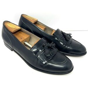 Vintage Bally Men’s Kiltie Tassel Loafer Sz 11.5 D Black Leather Made In Italy